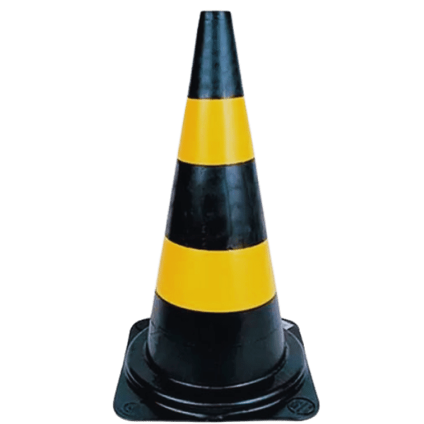 Cone para sinaliza��o 75 cm com 2 faixas RM-44