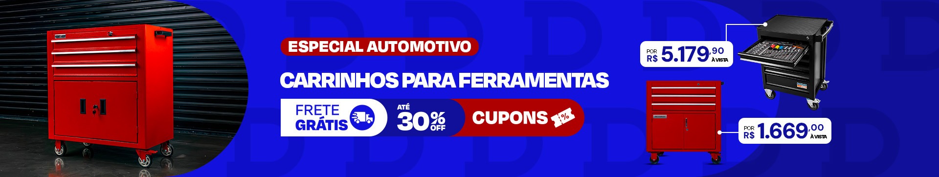 Especial Automotivo 2026 - Carrinhos para ferramentas