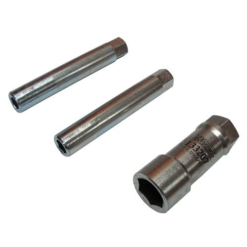 Conjunto soquete vazado 18 mm 2 adaptadores para porca - 133207