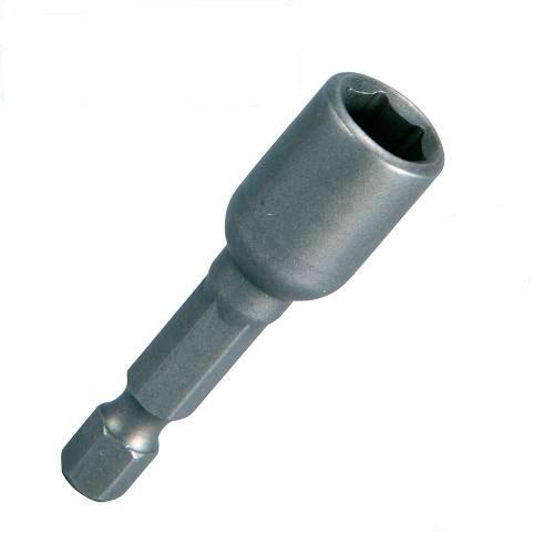 Soquete magnético sextavado 6 x 50 mm encaixe de 1/4 Soquete magnético sextavado 6 x 50 mm encaixe de 1/4