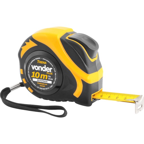 Trena com fita de a�o 25 mm x 10 m com trava 