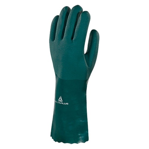 Luva de pvc �spera 35 cm verde G - PVCGRIP35