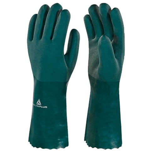 Luva de pvc �spera 35 cm verde G - PVCGRIP35
