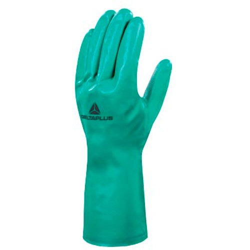 Luva de látex nitrílica flocada 33 cm G Luva de látex nitrílica flocada 33 cm G
