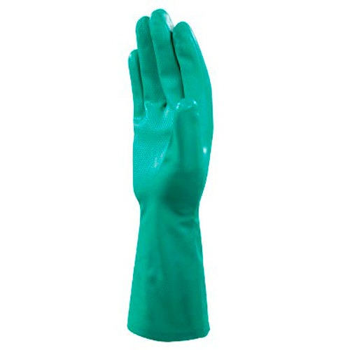 Luva de látex nitrílica flocada 33 cm G Luva de látex nitrílica flocada 33 cm G