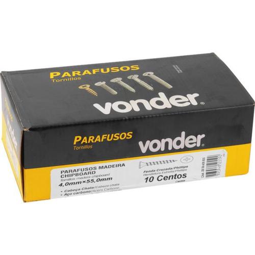 Parafuso madeira chipboard 4,0 x 55 mm pacote com 1000 peças Parafuso madeira chipboard 4,0 x 55 mm pacote com 1000 peças