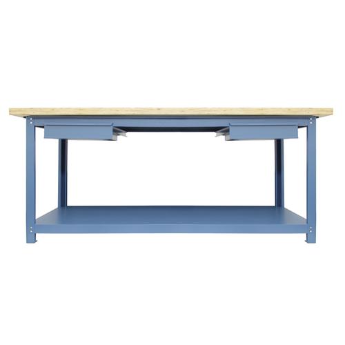 Bancada desmont�vel tampo compensado pinus 2000 x 800 x 40 mm com 2gavetas - NB-12