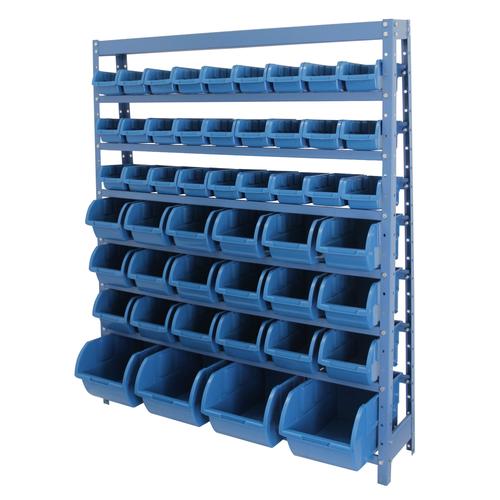 Estante met�lica com 49 gavetas medidas diversas azul - NE49A