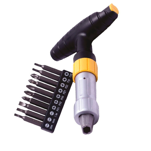 Chave catraca multiuso com 10 ponteiras - Turbo Driver Chave catraca multiuso com 10 ponteiras - Turbo Driver