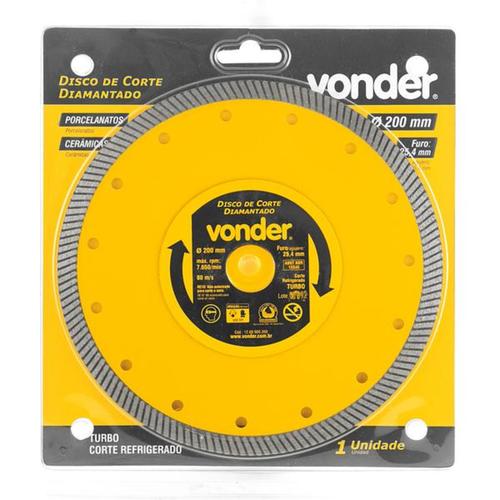 Disco diamantado turbo 200 mm para porcelanato e cer�mica 