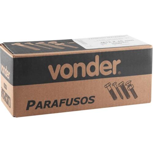 Parafuso sextavado 8.8, 12 mm x 45 mm MA rosca total DIN933 100 unidades