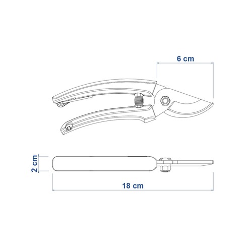 Tesoura para poda manual com lâmina metálica - 78300/001 Tesoura para poda manual com lâmina metálica - 78300/001