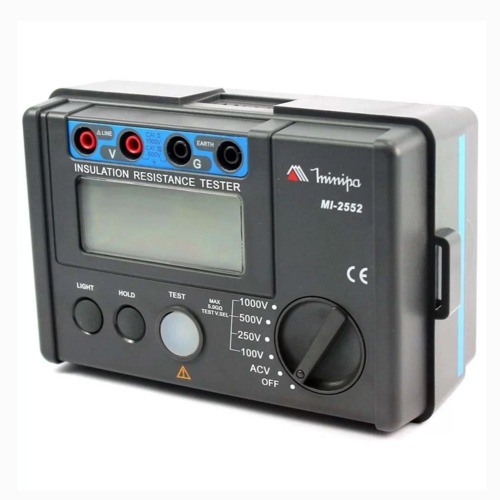 Meg�metro digital para medi��o de resist�ncia de isola��o 5,5Ω CAT III 600V - MI-2552