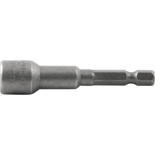 Soquete magnético sextavado 10 mm x 65 mm encaixe 1/4 Soquete magnético sextavado 10 mm x 65 mm encaixe 1/4