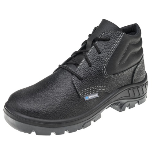 Botina bidensidade em couro com cadar�o biqueira pl�stica - 95B22BP