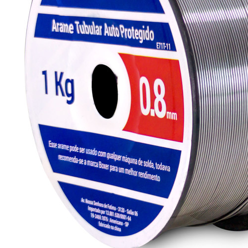 Arame para solda mig de 0,8 mm 1 kg uso sem gás - 1570003 Arame para solda mig de 0,8 mm 1 kg uso sem gás - 1570003