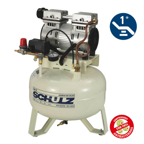 Compressor de ar odontol�gico 5 p�s 30 litros 1 hp - CSD5/30  220V