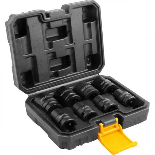 Jogo de soquete de impacto sextavado 10 � 24 mm encaixe 1/2