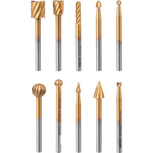 Jogo de fresas escariadoras com 10 peças Jogo de fresas escariadoras com 10 peças