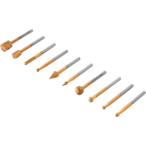 Jogo de fresas escariadoras com 10 peças Jogo de fresas escariadoras com 10 peças