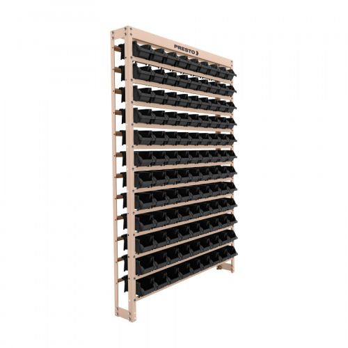 Estante metálica com 108 gavetas n° 3 preta Estante metálica com 108 gavetas n° 3 preta