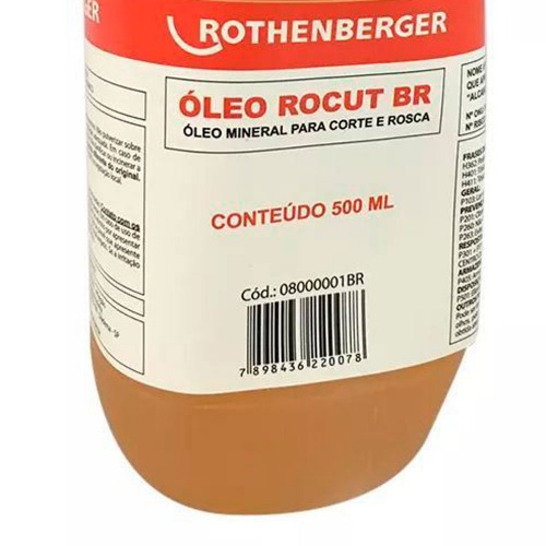 Óleo rocut para corte de rosqueadeira 500 gramas - R08000001BR Óleo rocut para corte de rosqueadeira 500 gramas - R08000001BR