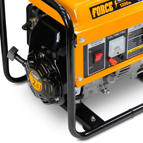 Gerador de energia 1,2 kva a gasolina monofásico partida manual - GM 1200 220V Gerador de energia 1,2 kva a gasolina monofásico partida manual - GM 1200 220V