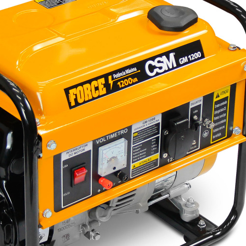 Gerador de energia 1,2 kva a gasolina monofásico partida manual - GM 1200 220V Gerador de energia 1,2 kva a gasolina monofásico partida manual - GM 1200 220V