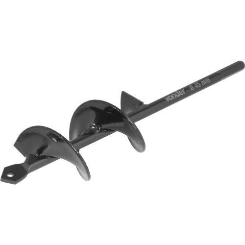 Broca aspiral para jardim 45 x 220 mm uso com furadeira Broca aspiral para jardim 45 x 220 mm uso com furadeira