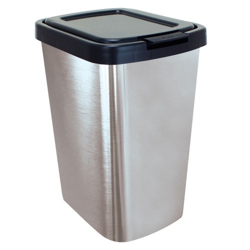 Lixeira pl�stica 9 litros com click - Label