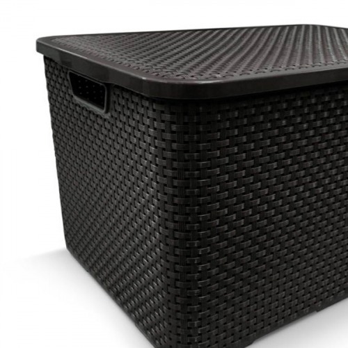Caixa organizadora com tampa 15 litros - Rattan