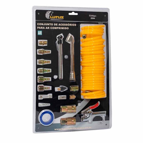 Kit de acessórios para compressor de ar com 20 peças - 2094 Kit de acessórios para compressor de ar com 20 peças - 2094