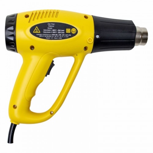 Soprador térmico 2000W 300 a 550 °C 2 estágios - STL-2000 220V Soprador térmico 2000W 300 a 550 °C 2 estágios - STL-2000 220V