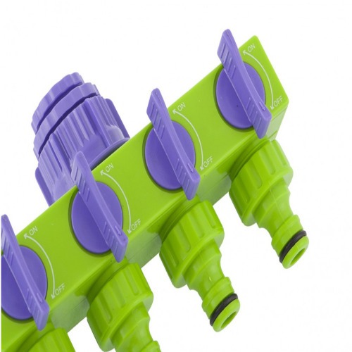 Deriva��o para mangueira com 4 sa�das ajust�veis 1/2