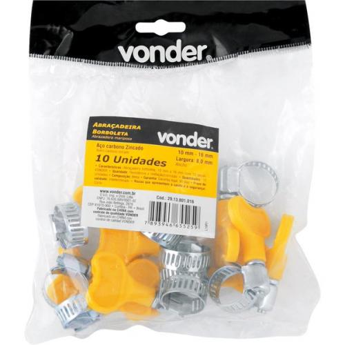 Abraçadeira borboleta 10 a 16mm c/ 10 peças - 2913801016 Abraçadeira borboleta 10 a 16mm c/ 10 peças - 2913801016