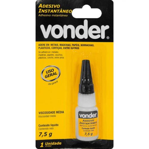 Adesivo instantâneo cianoacrilato 7,5 g blister Adesivo instantâneo cianoacrilato 7,5 g blister