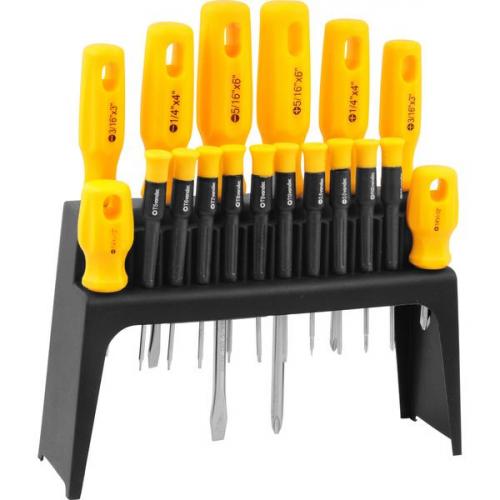 Jogo de chaves fenda/phillips/hexalobular com 18 peças Jogo de chaves fenda/phillips/hexalobular com 18 peças