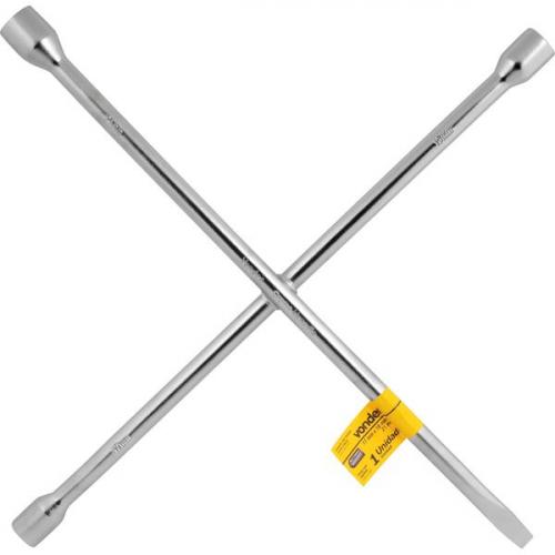Chave de roda tipo cruz 17 x 19 mm x 21 mm x espátula Chave de roda tipo cruz 17 x 19 mm x 21 mm x espátula