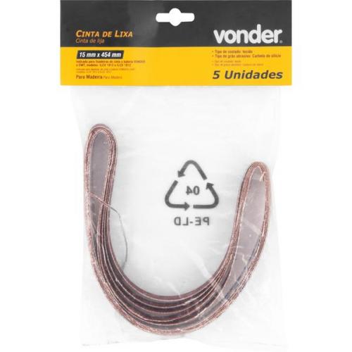 Cinta de lixa 15 mm x 454 mm G 240 com 5 peças Cinta de lixa 15 mm x 454 mm G 240 com 5 peças