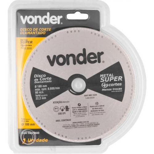 Disco diamantado liso 180 mm para a�o carbono e inox