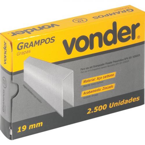 Grampo 19 mm para grampeador GPV 201 com 2.500 peças Grampo 19 mm para grampeador GPV 201 com 2.500 peças