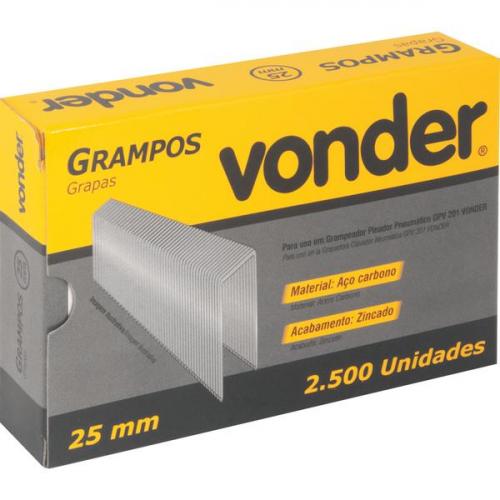 Grampo 25 mm para grampeador GPV 201 com 2.500 peças Grampo 25 mm para grampeador GPV 201 com 2.500 peças