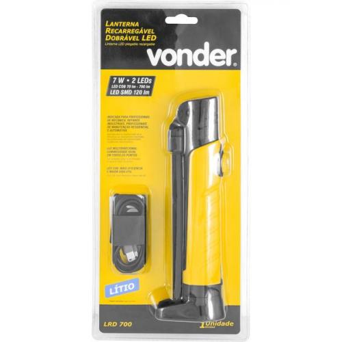 Lanterna recarreg�vel dobr�vel LED, LRD 700