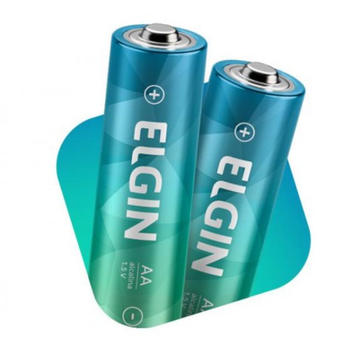 Pilha alcalina pequena AA com 2 unidades Pilha alcalina pequena AA com 2 unidades