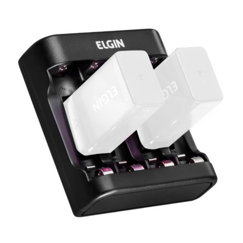 Carregador para pilhas AA/AAA e bateria 9V com cabo USB -SCUSB Carregador para pilhas AA/AAA e bateria 9V com cabo USB -SCUSB