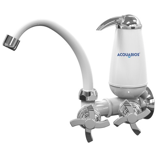 Torneira com filtro bica móvel de parede quadriseta - Acqua E05 Torneira com filtro bica móvel de parede quadriseta - Acqua E05