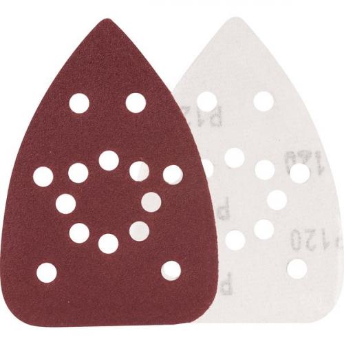 Lixa delta com costado em pluma 140 x 140 x 93 mm gr�o 120 com 10 pe�as - 12.83.140.120
