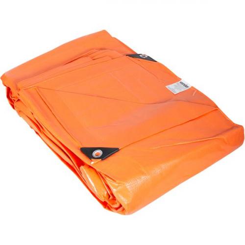 Lona refor�ada de polietileno laranja 12 m x 5 m  