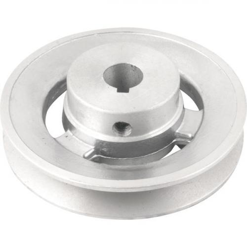 Polia de alum�nio 1 canal perfil A 100 mm com furo de 5/8
