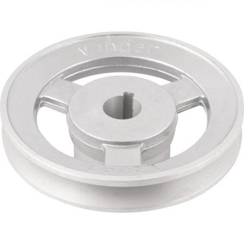 Polia de alum�nio 1 canal perfil A 120 mm com furo de 3/4